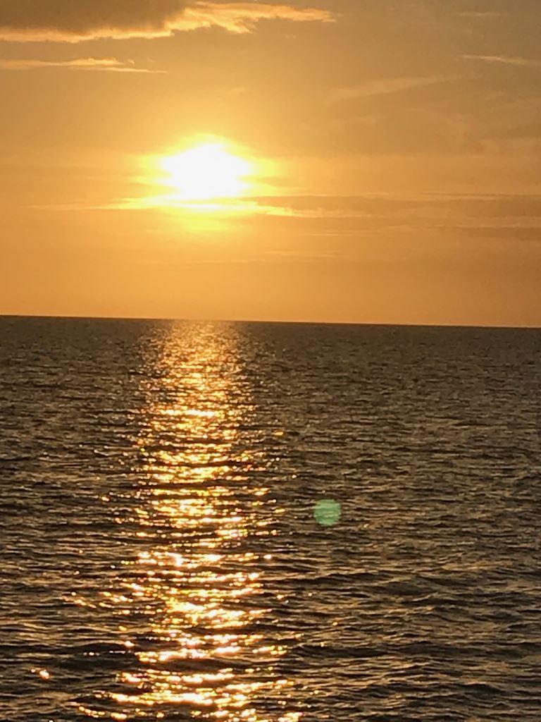 Sunset at anchor