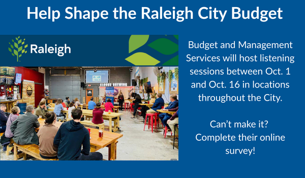 City of Raleigh Budget Input 2025