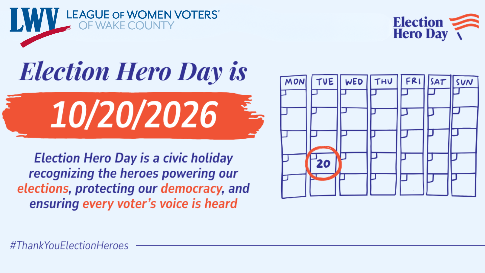 Election Hero Day 2026