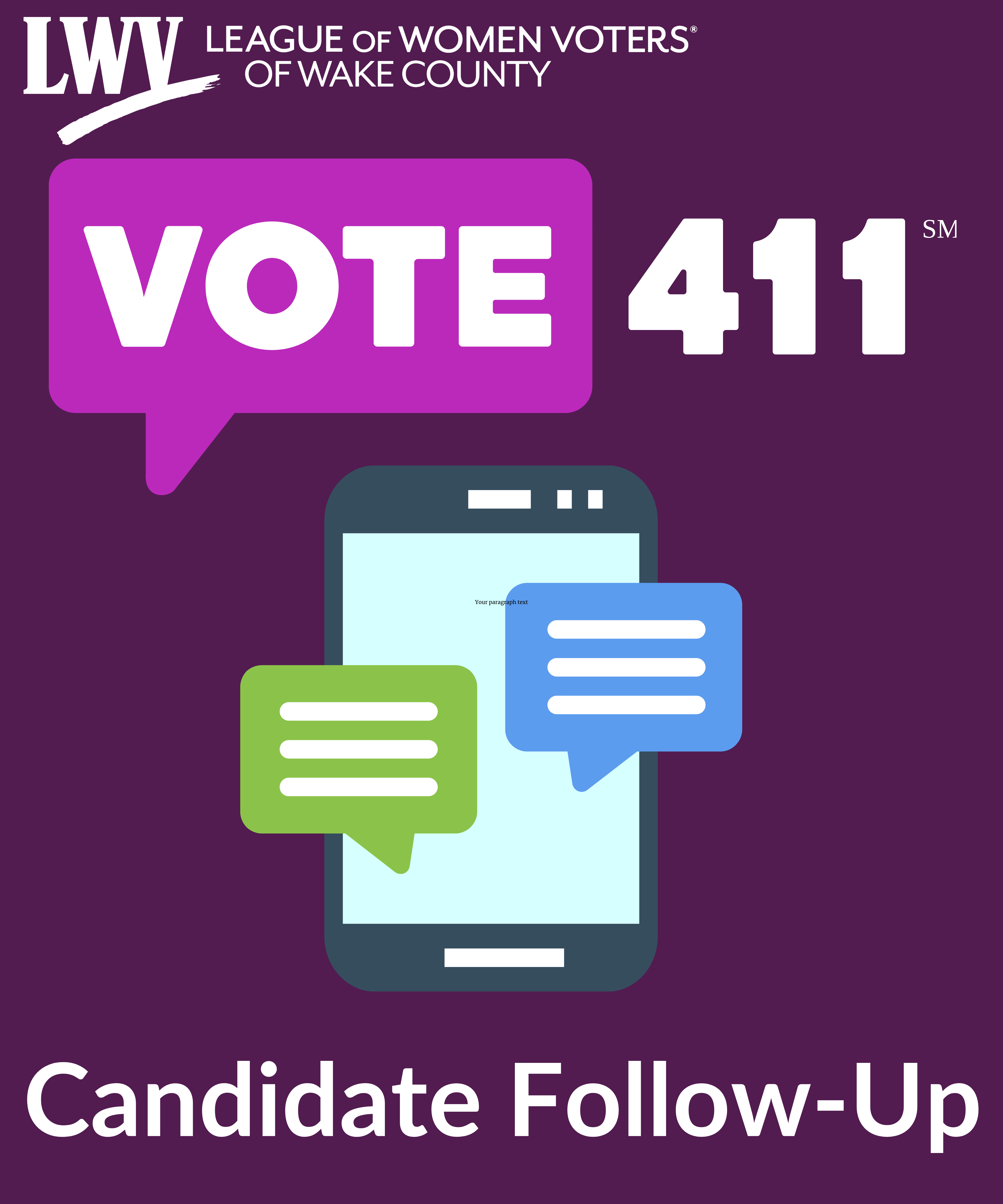 VOTE411 Candidate Follow-up