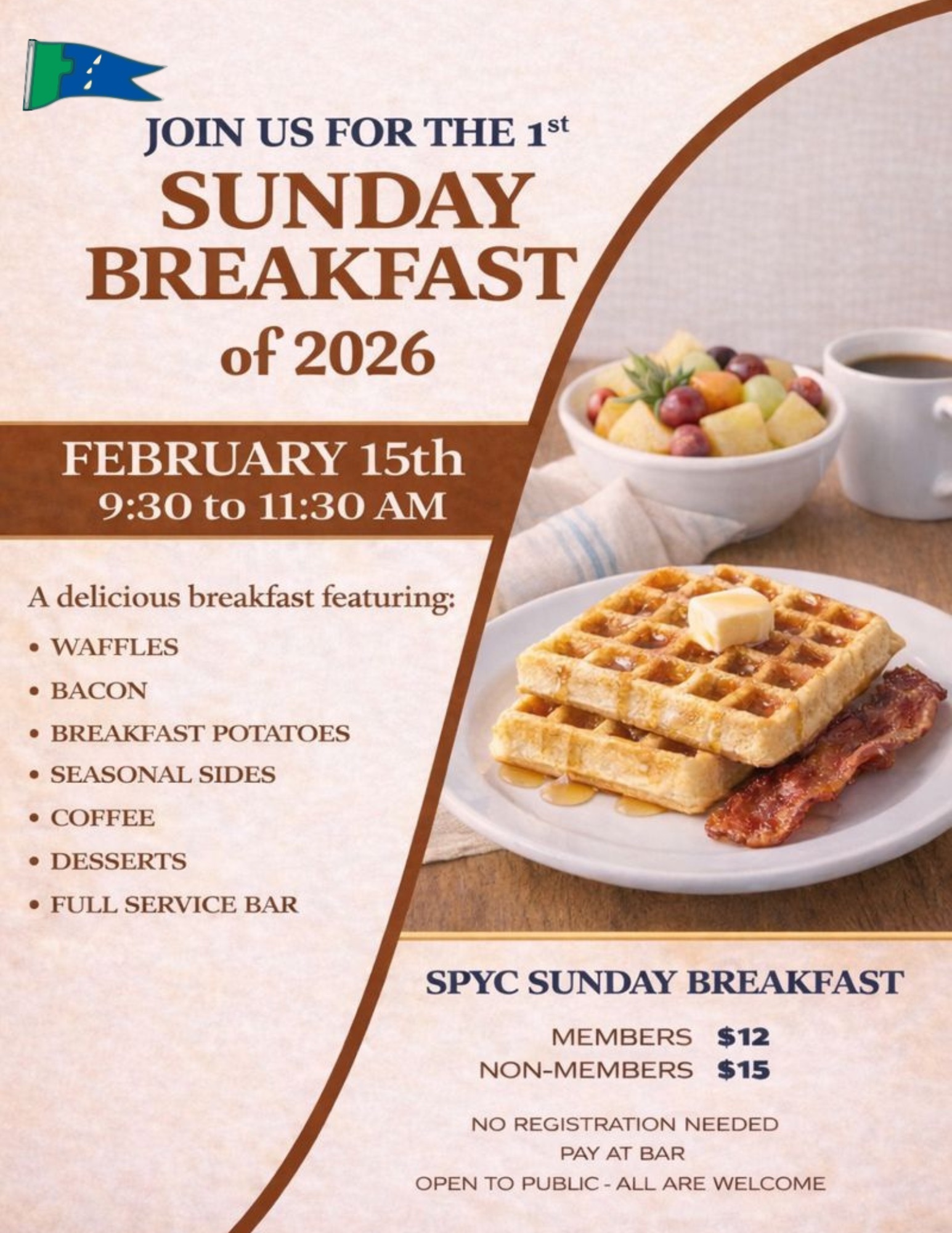 Sunday Breakfast - 2/15/2026 flyer