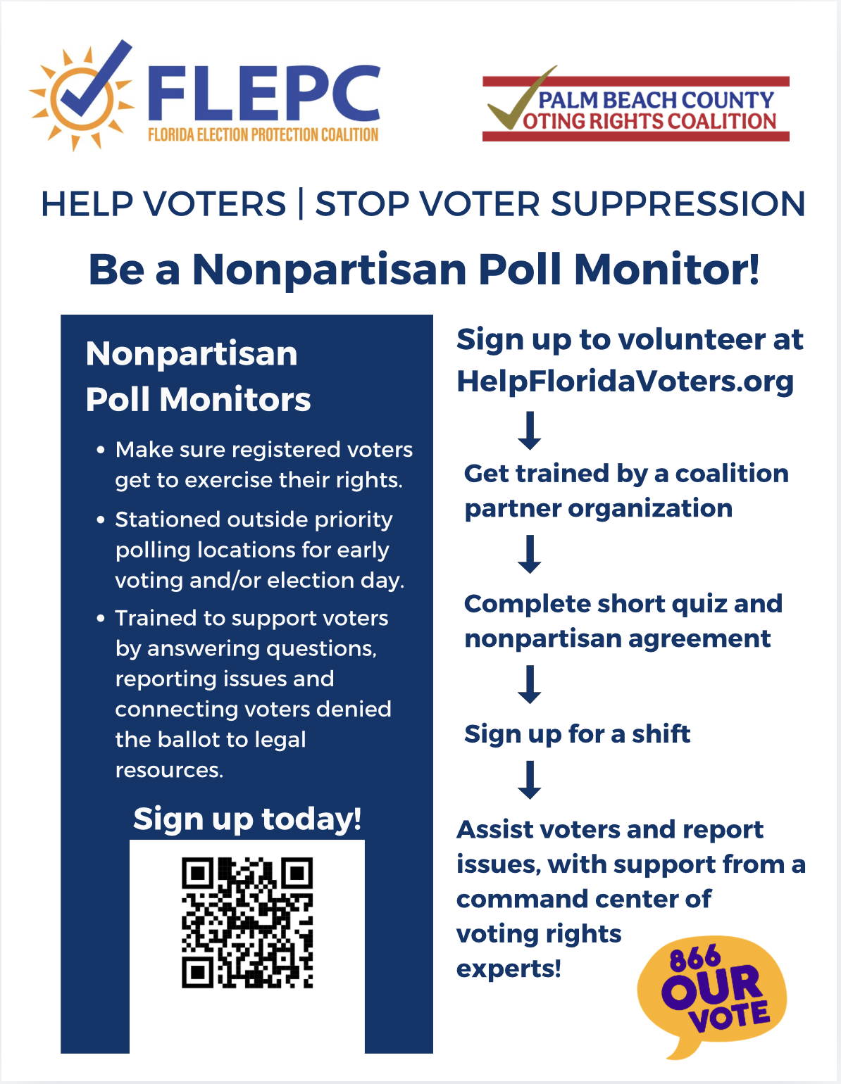 Election Protection flyer