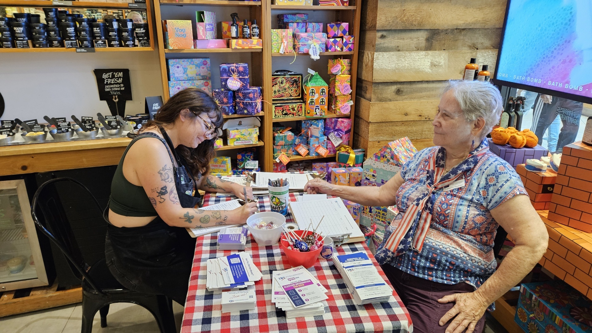 Voter Registration Catherine Shore Martinez Lush Cosmetics