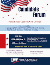 Palm Beach Gardens Candidate Forum