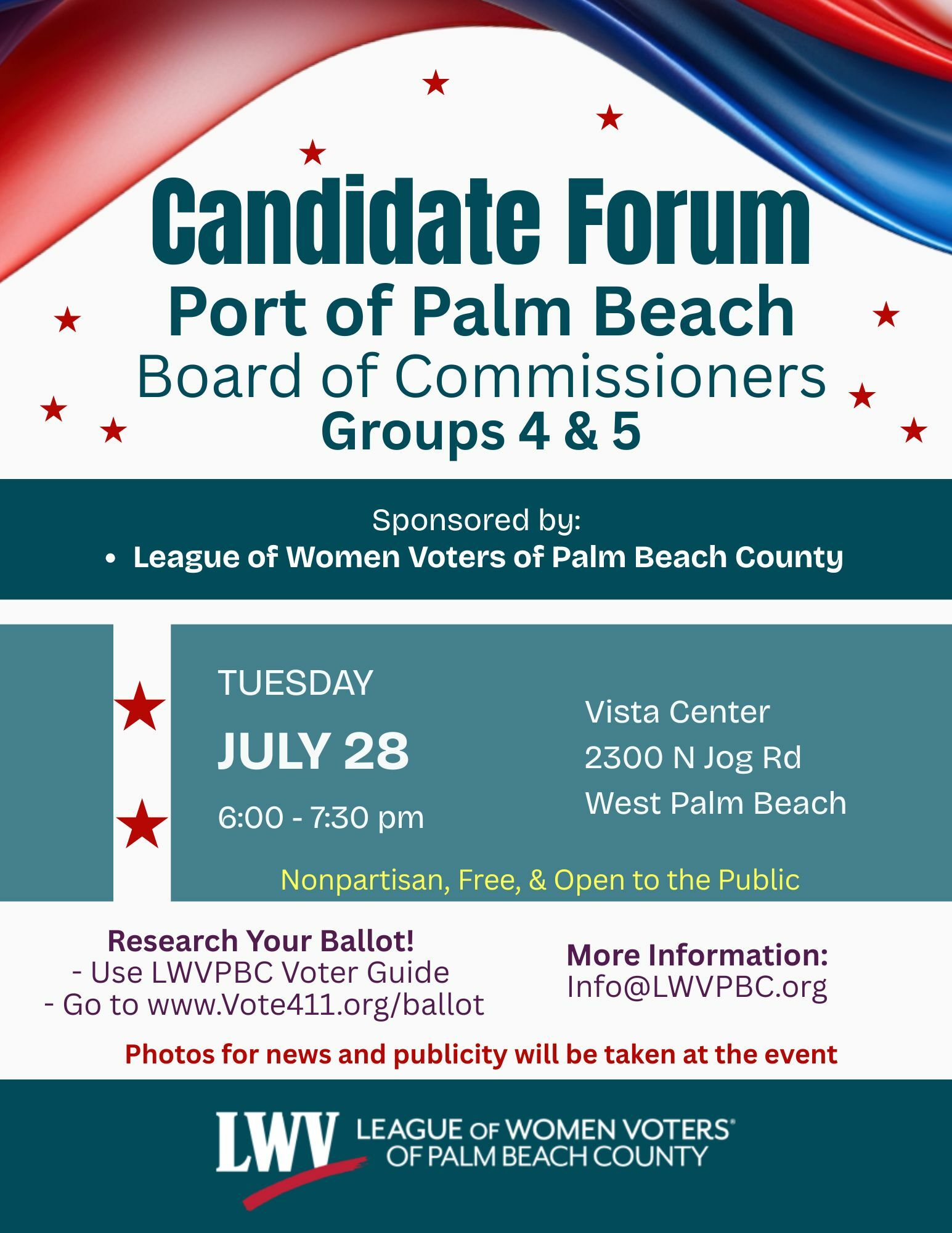 Cqndidate Forum- Port of Palm Beach