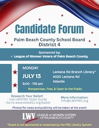 Candidate Forum-School District 4 - 7/13/2026