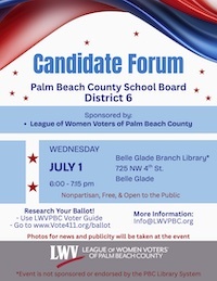 Candidate Forum-School District 6 - 7/1/2026
