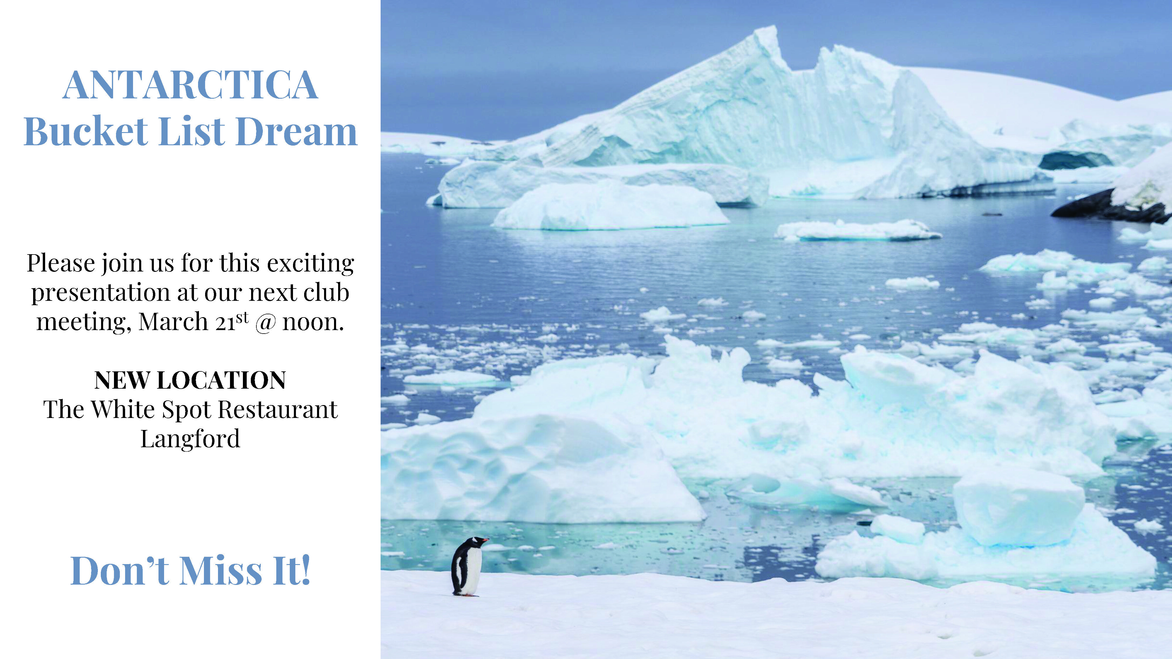ANTARCTICA Bucket List Dream - 3/21/2026