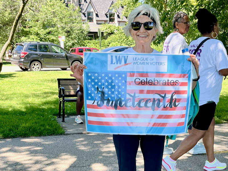 LWVE Juneteenth banner