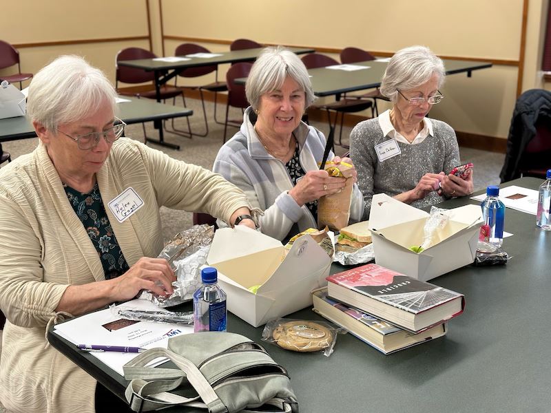 Box dinner and conversation at LWVE annual meeting