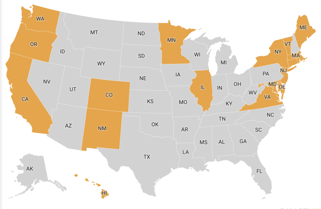 Compact by State map