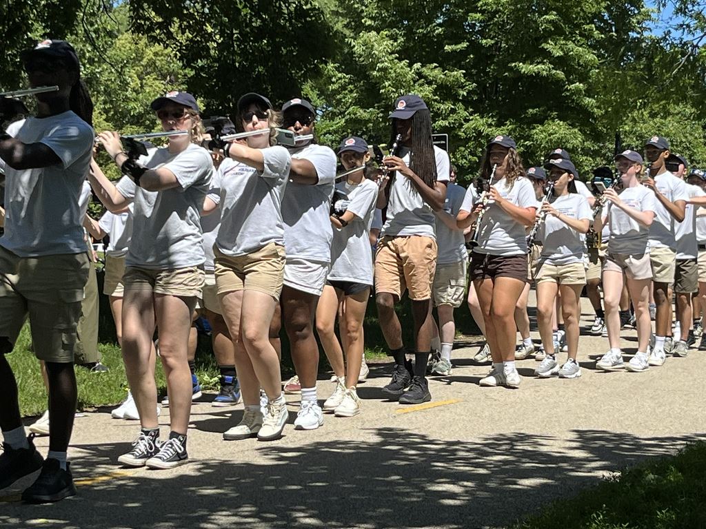 ETHS marching band at Juneteenth parade