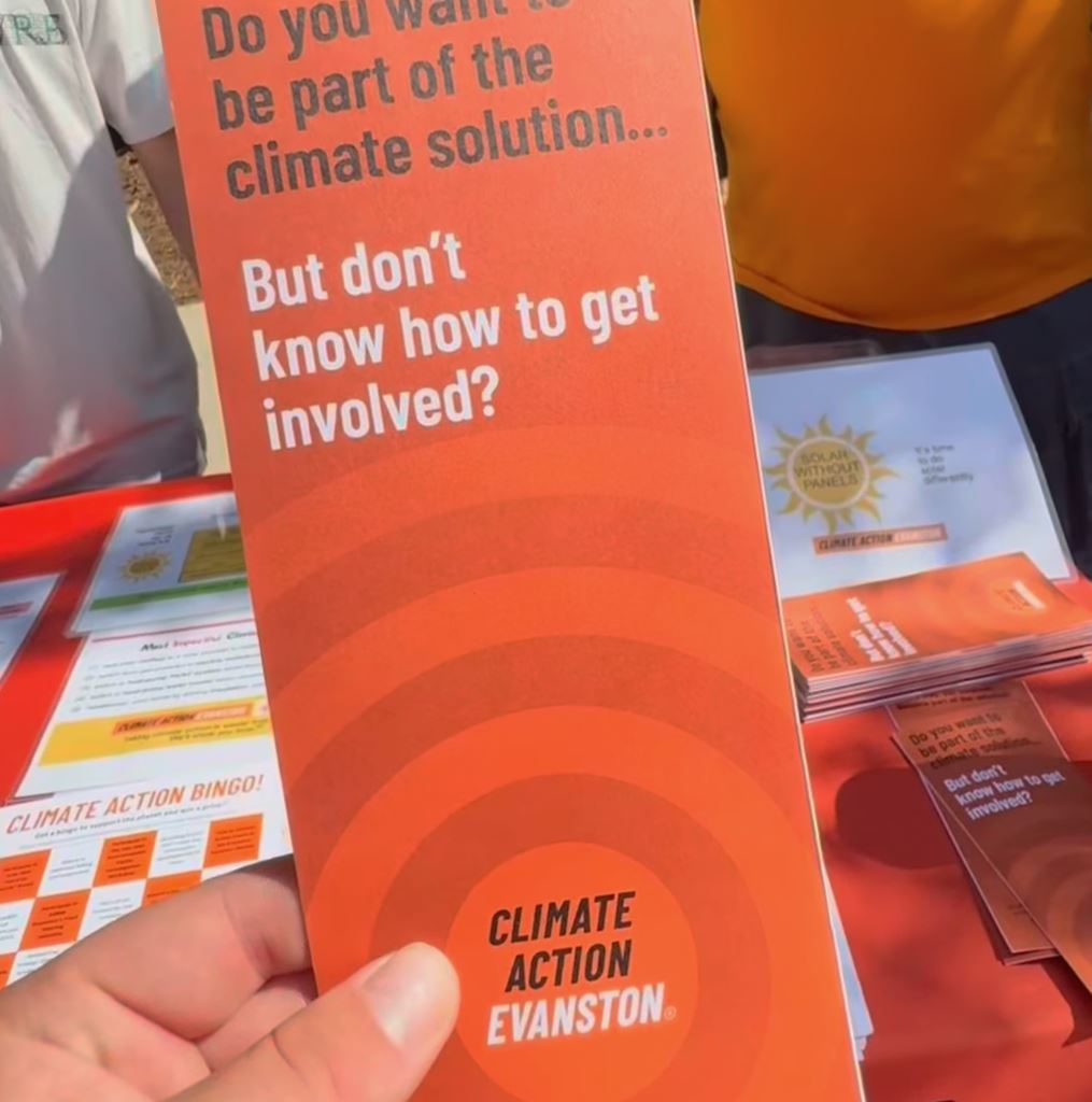 Climate Action Evanston solar energy pamphlet