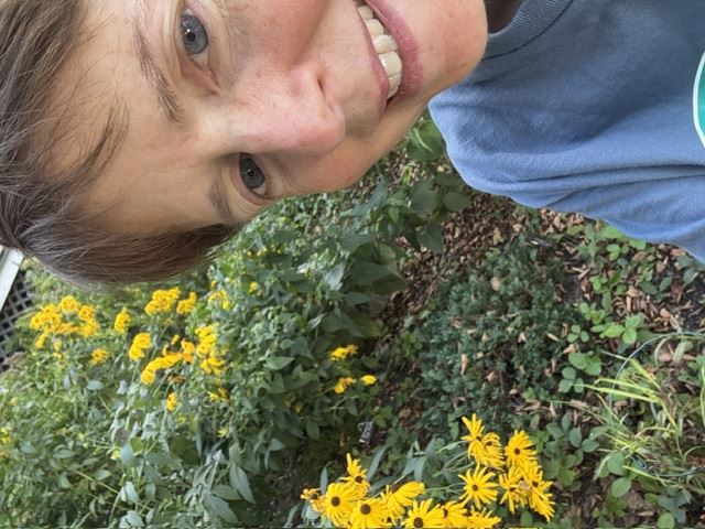 Kelly Fidei and garden