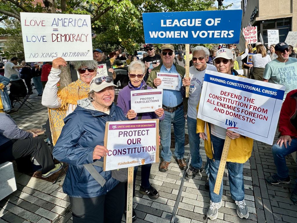 LWV group at protest