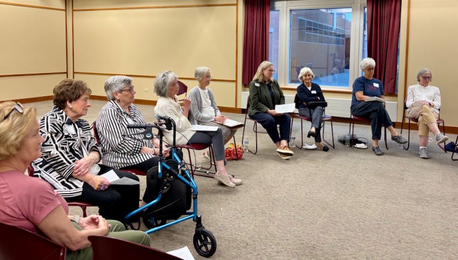Attendees at the Sept 10 presentation by the LWVE Observer Corps.