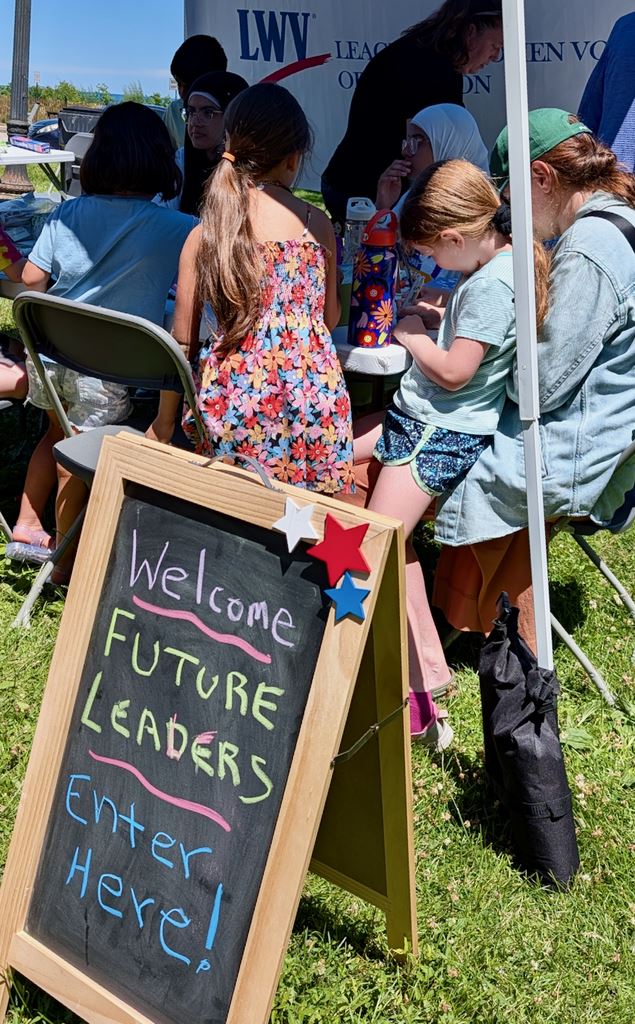 Welcome future leaders signboard