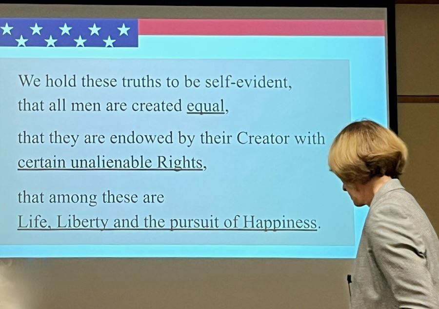inspirational words in the Declaration