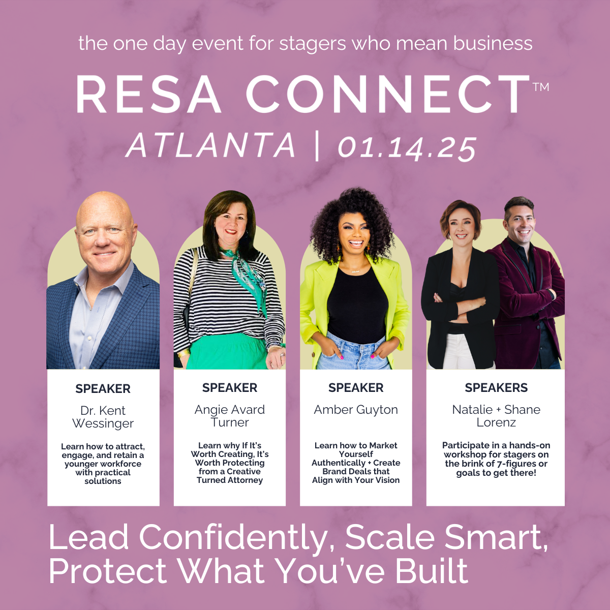 RESA Connect event for home stagers Americas Mart - speaker lineup