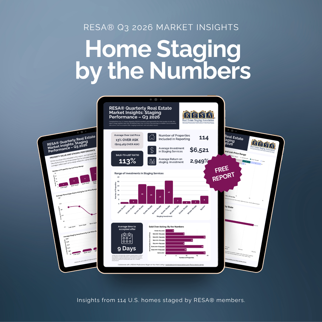 Explore the RESA Home Staging by the Numbers Q3 2026 report