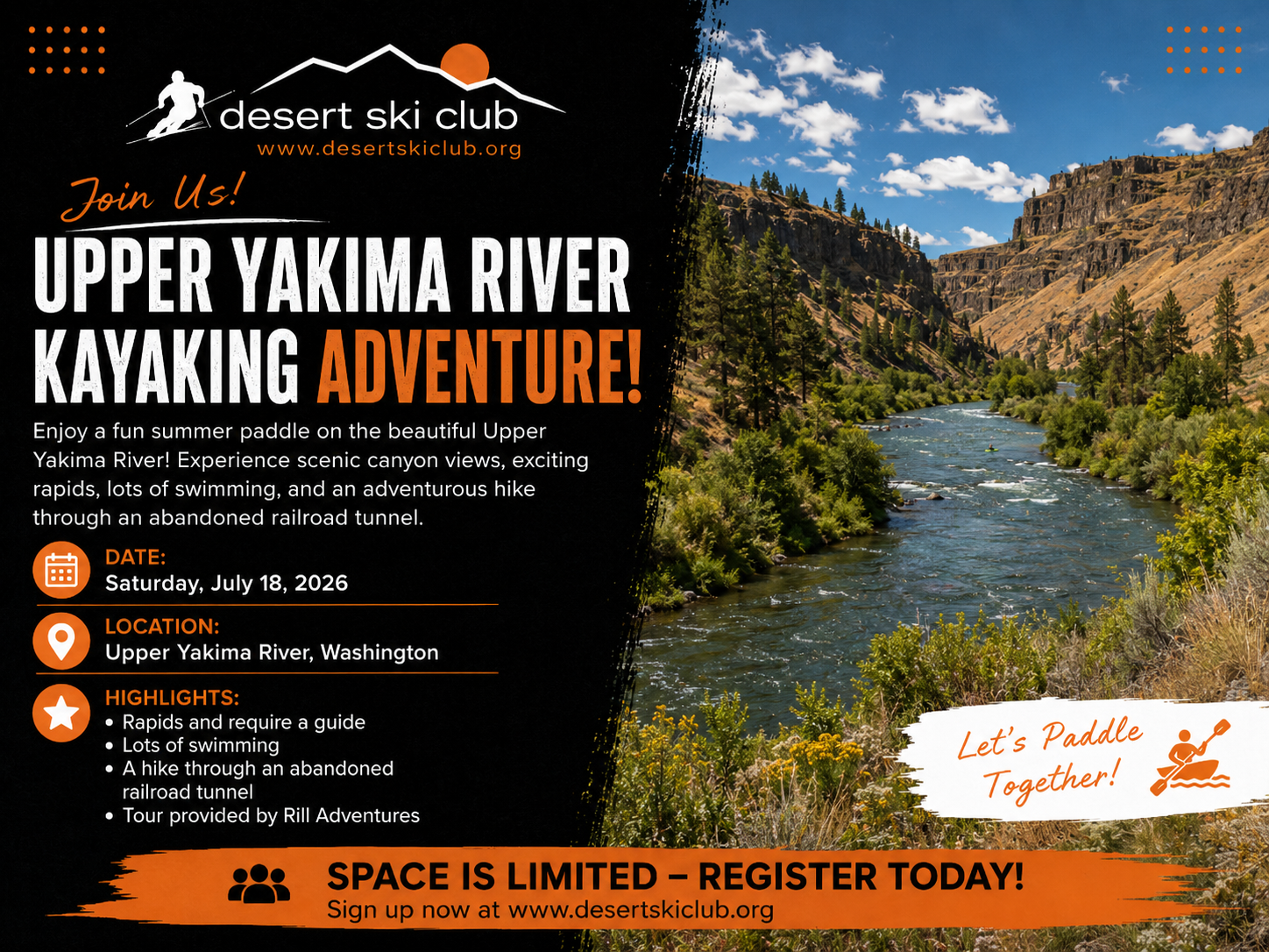 Upper Yakima River Kayaking Event