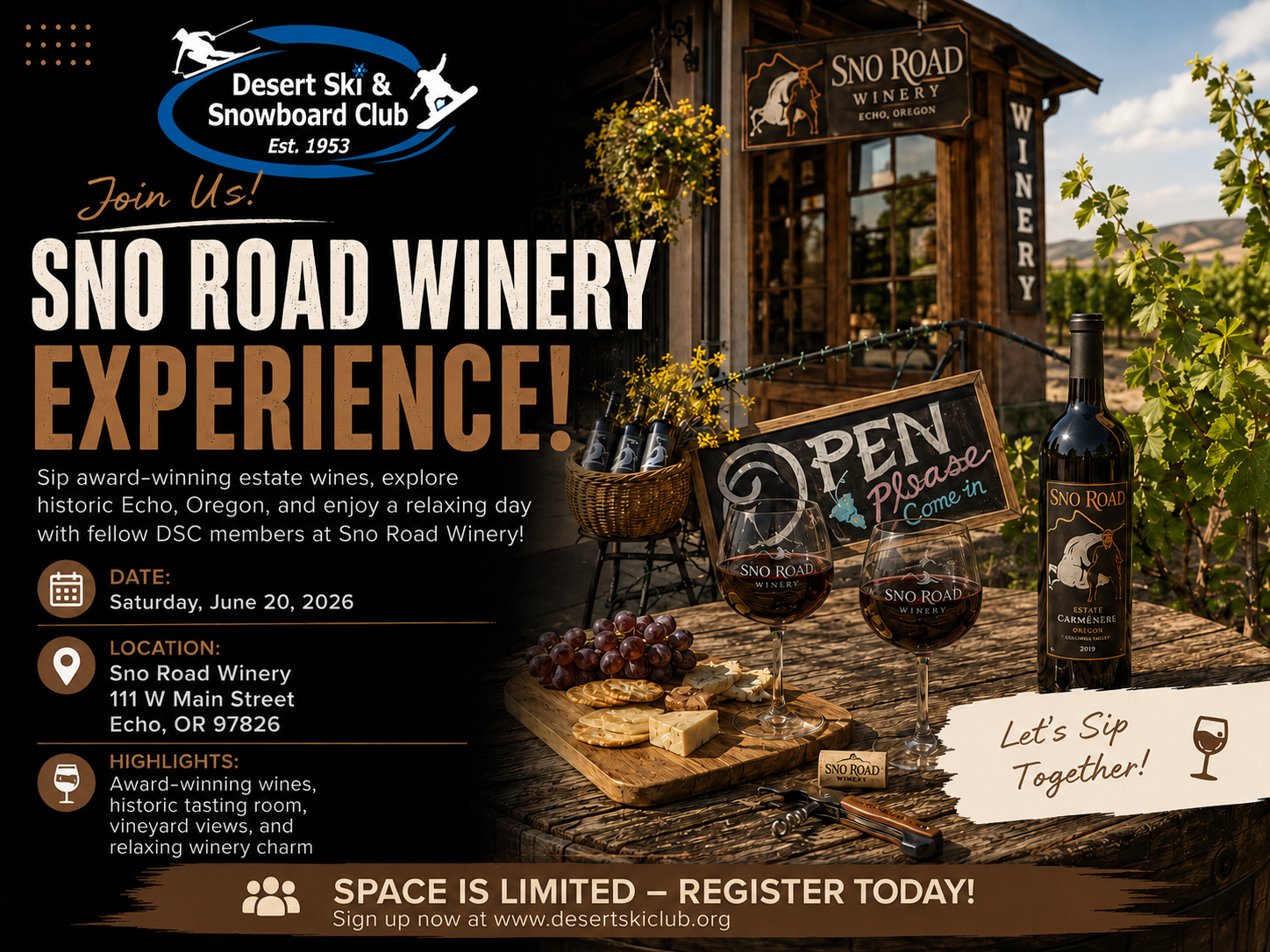 Sno Road Winery Event