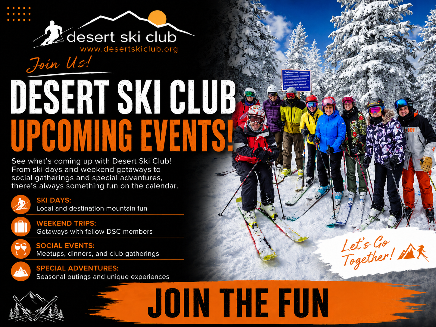 Desert Ski Club Upcoming Events