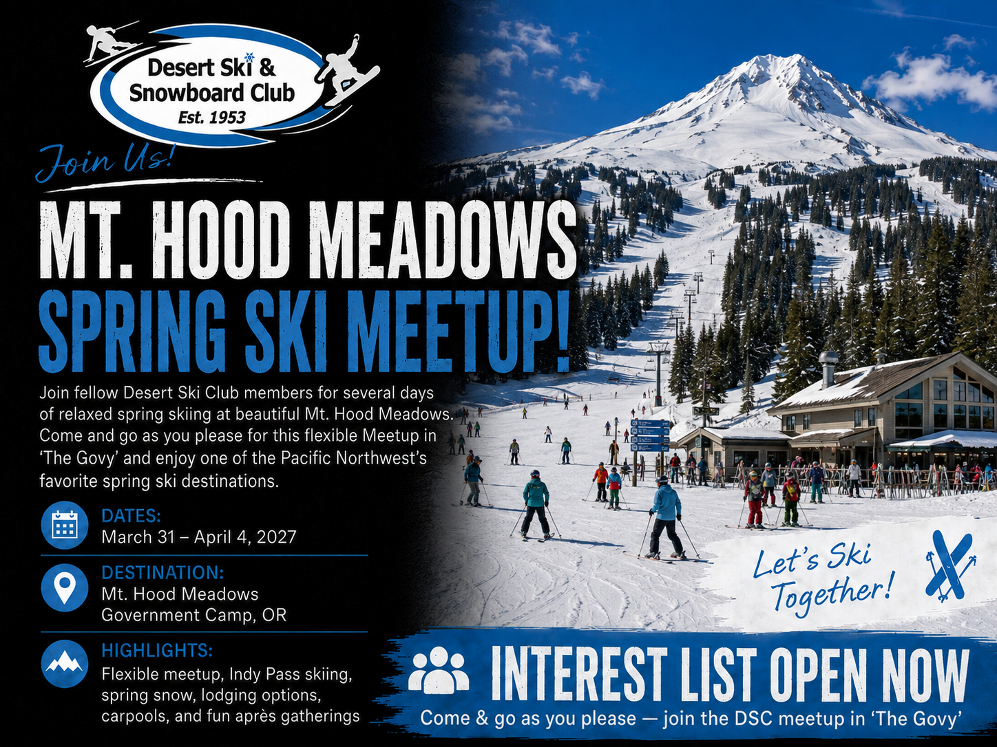 Mt. Hood Meadows Trip