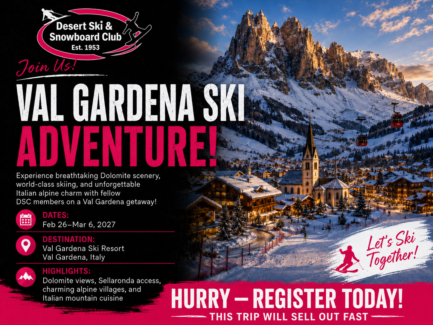 Val Gardena Italy Trip