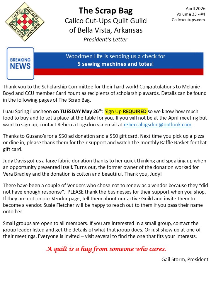 April President's Letter 2026