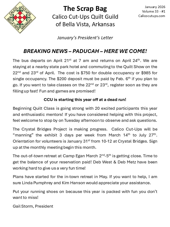 2026 Jan President Letter