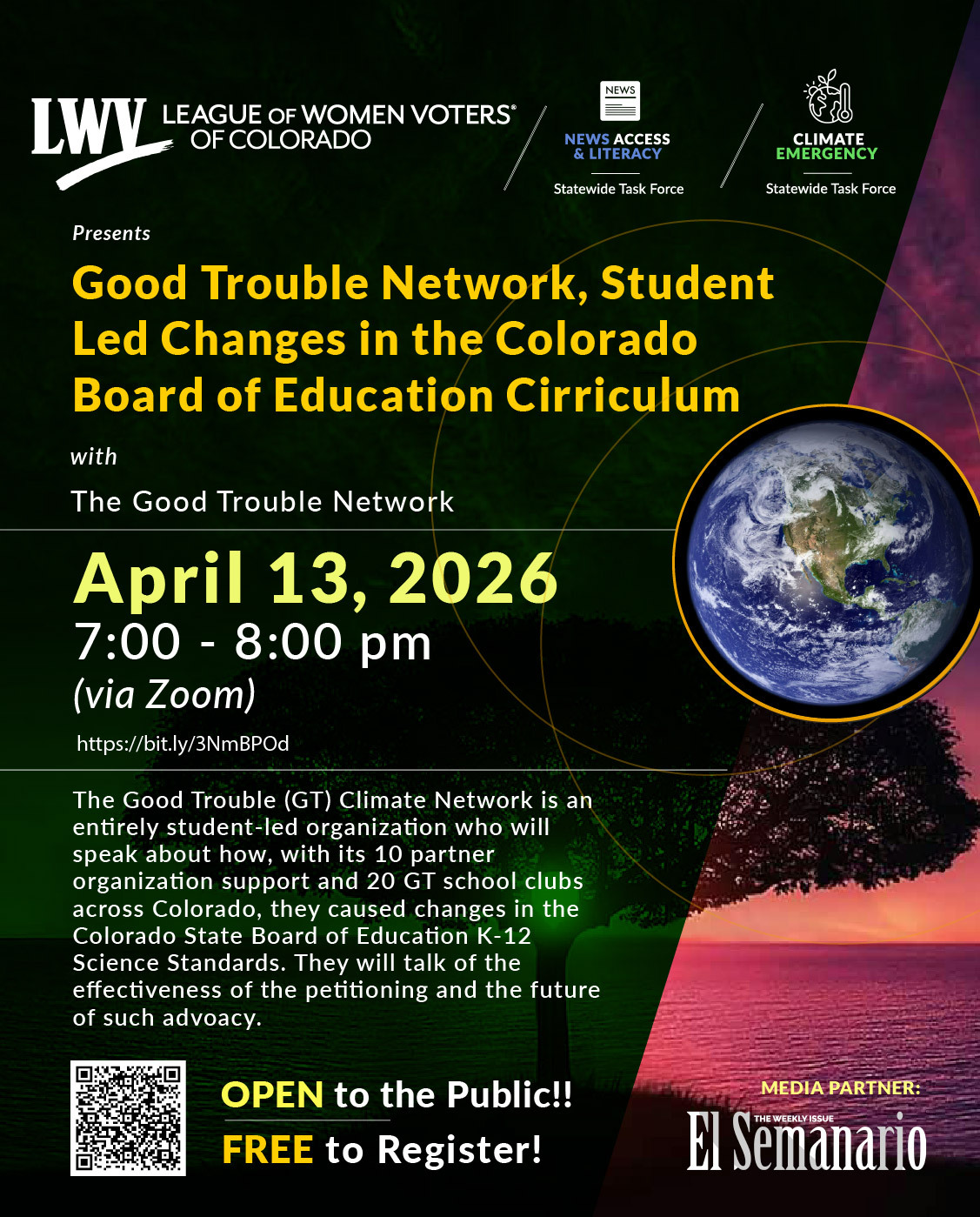 Environmental Team - General Meeting flyer April 26