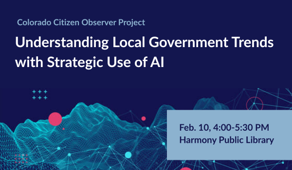 CO Citizen Observer - General Mtg on Using AI