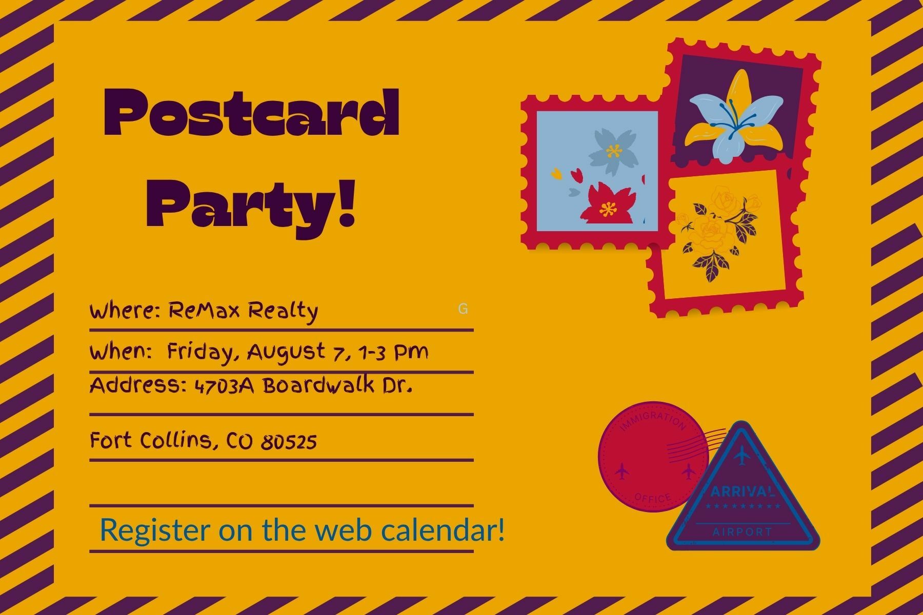 Postcard Party August 7
