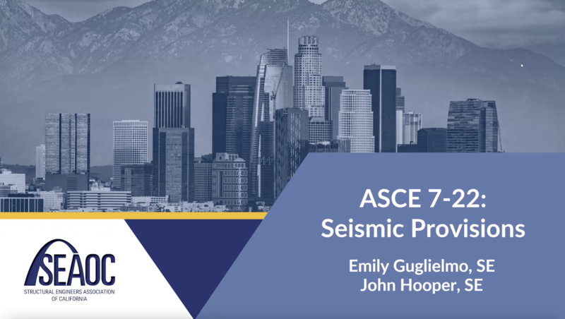 ASCE 7-22 Seismic Webinar Recording