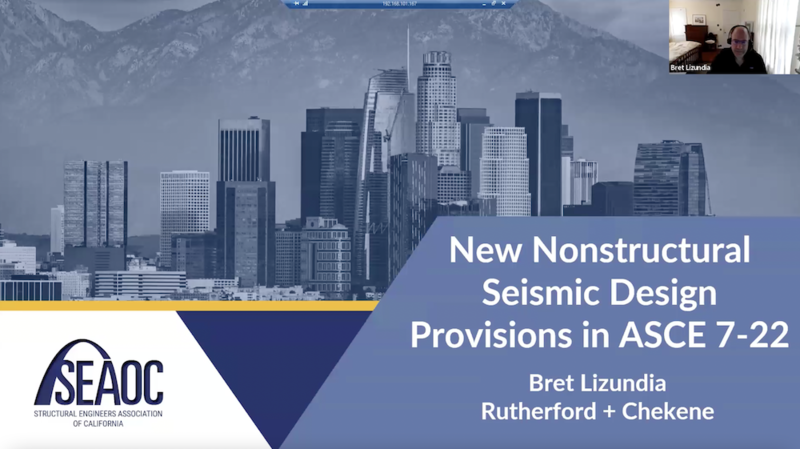 ASCE 7-22 New Nonstructural Design Recording