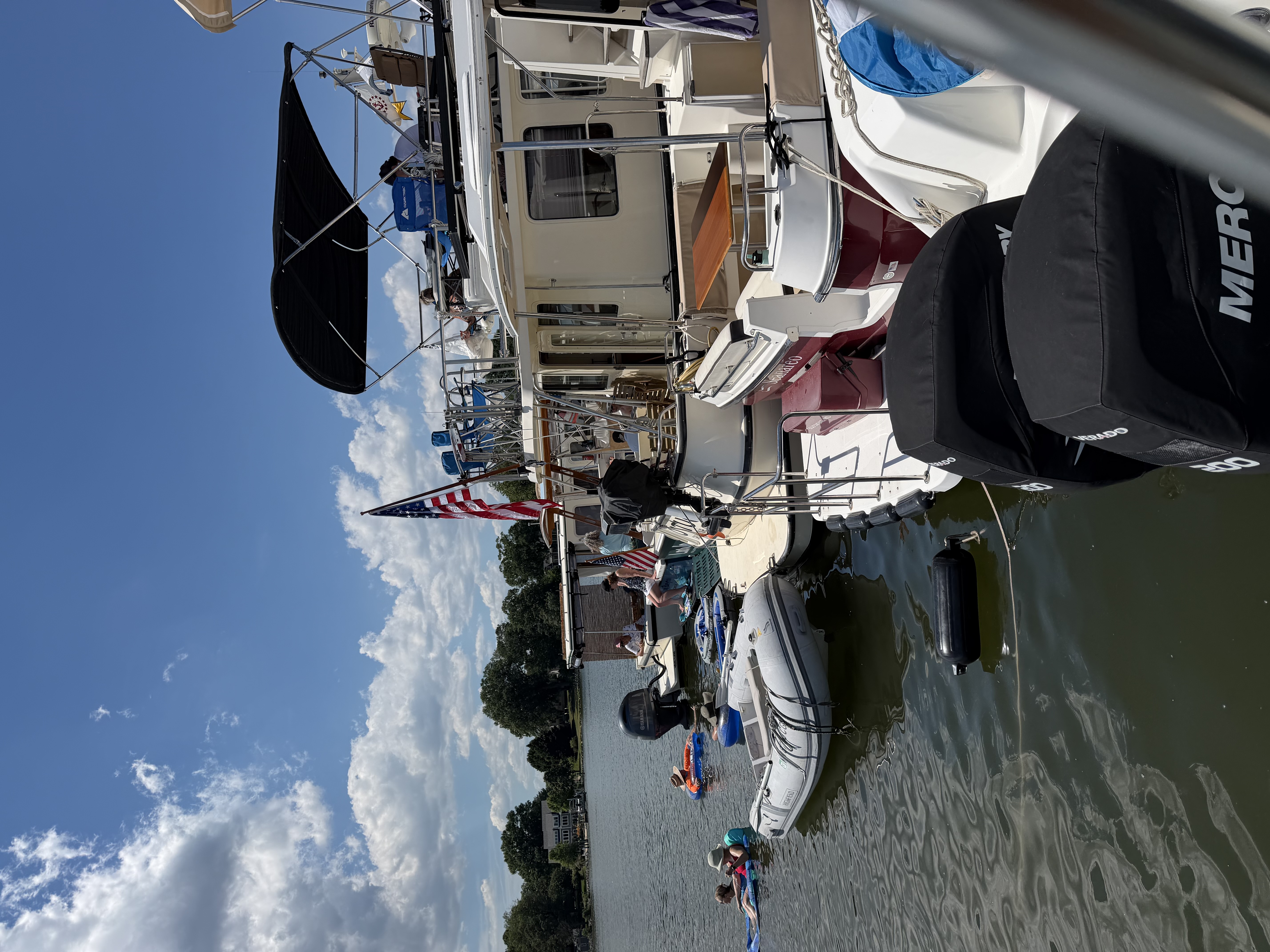 Kane Cockhold Creek Raft Up boat stern view June 2026