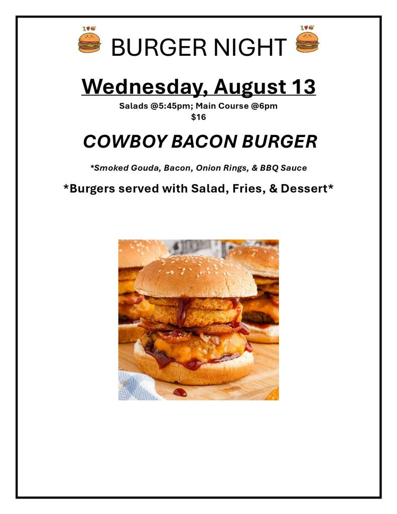 2025 Aug Burger Night