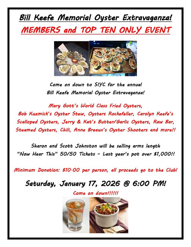 2026 Jan Oyster Extravaganza