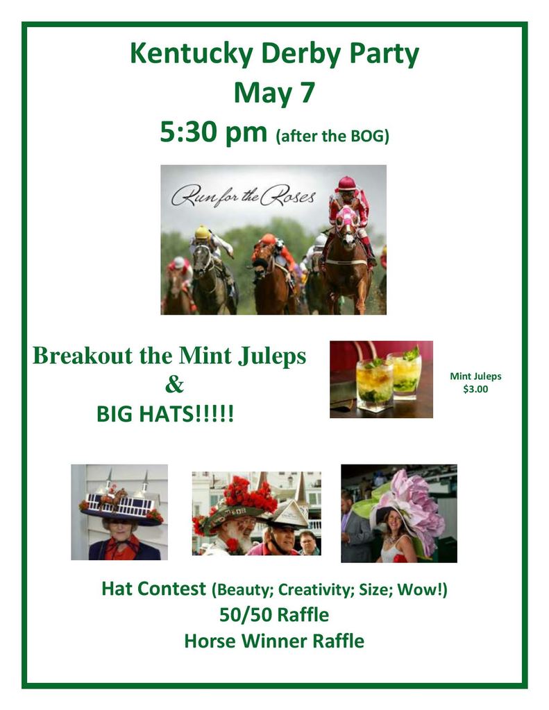 Kentucky Derby Party Events Solomons Island Yacht Club