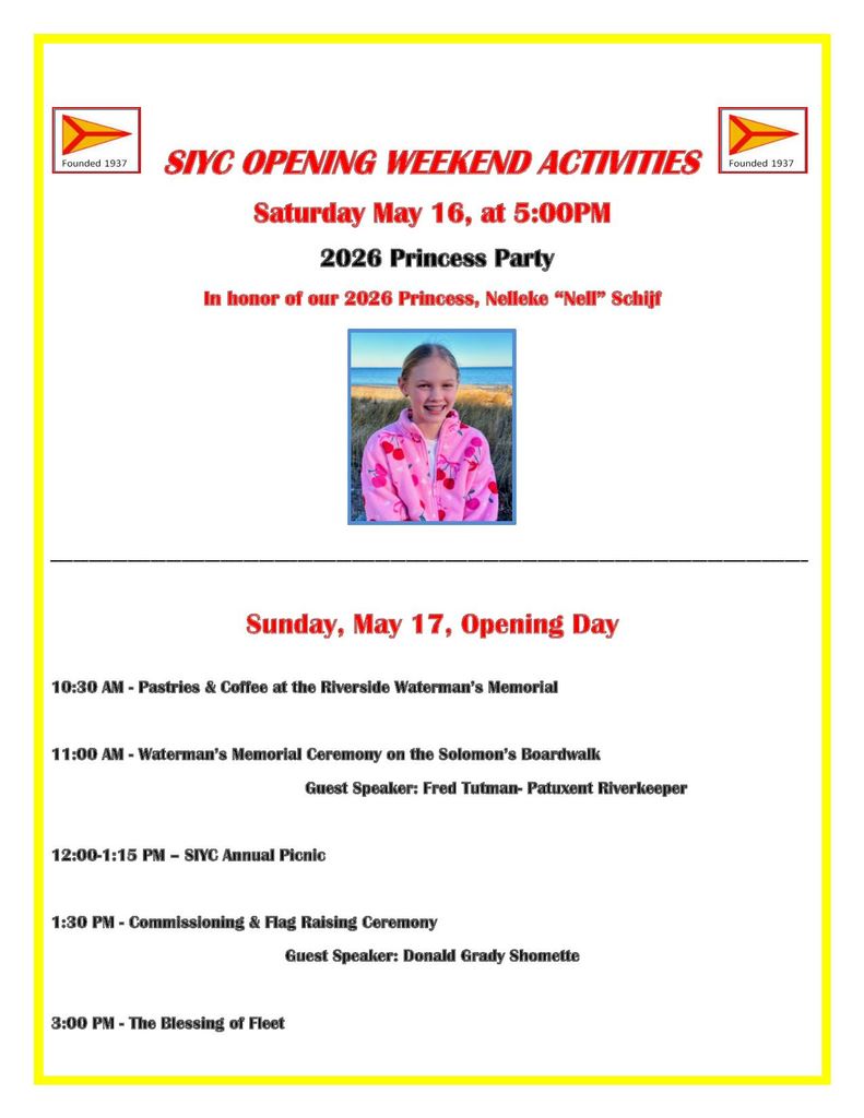 2026 May Opening Day