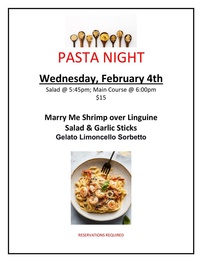 2026 Feb Pasta Night