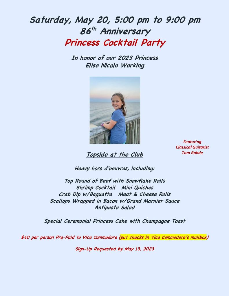 2023 May Princess Cocktail Party