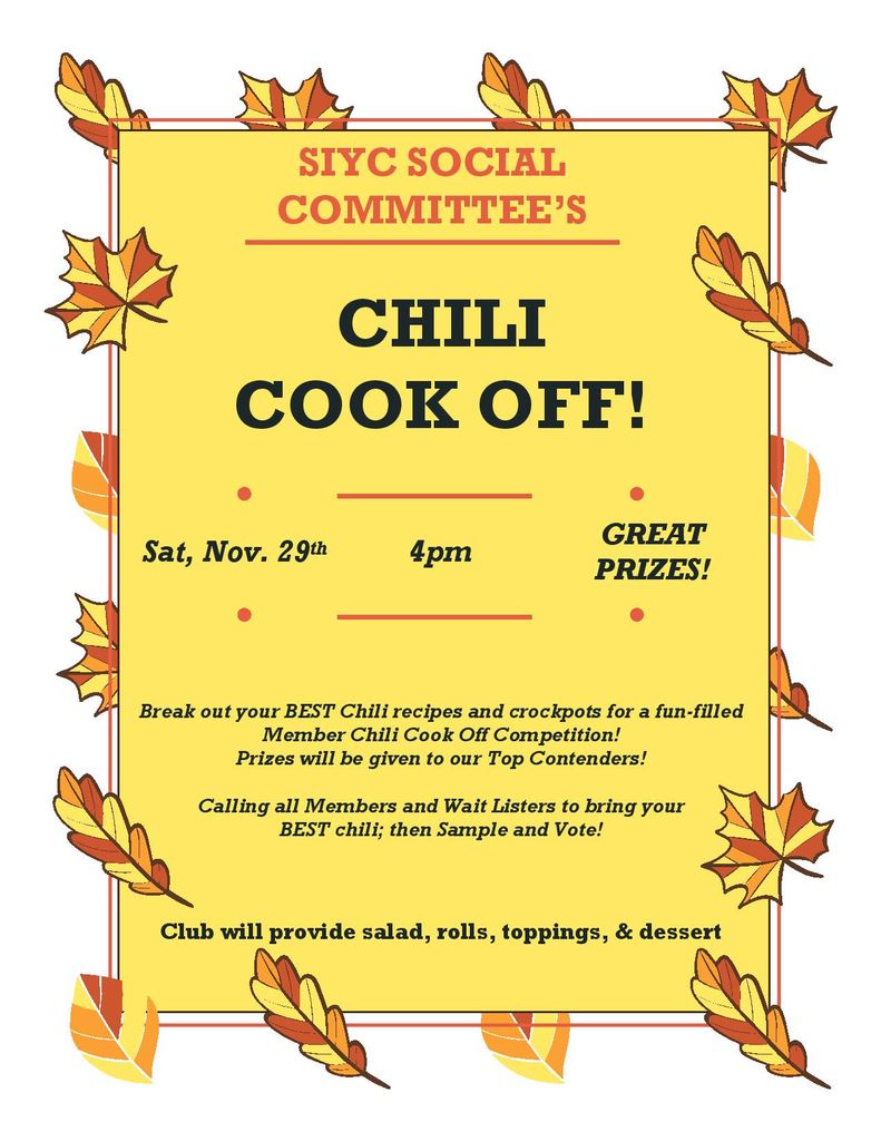 2025 Nov chili cookout