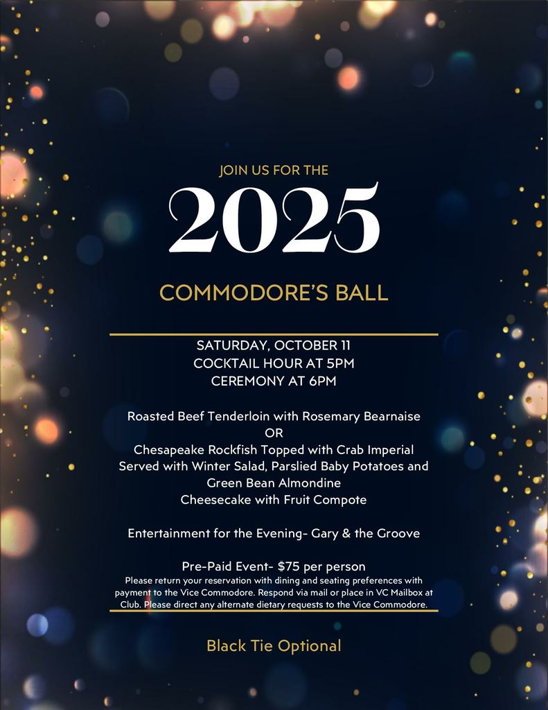 2025 October Commodore Ball