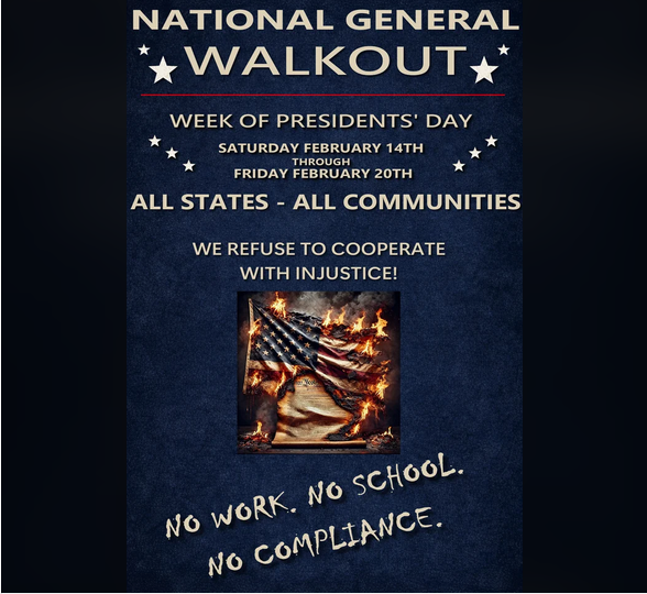 National General Walkout February 14 - February 20, 2026 event