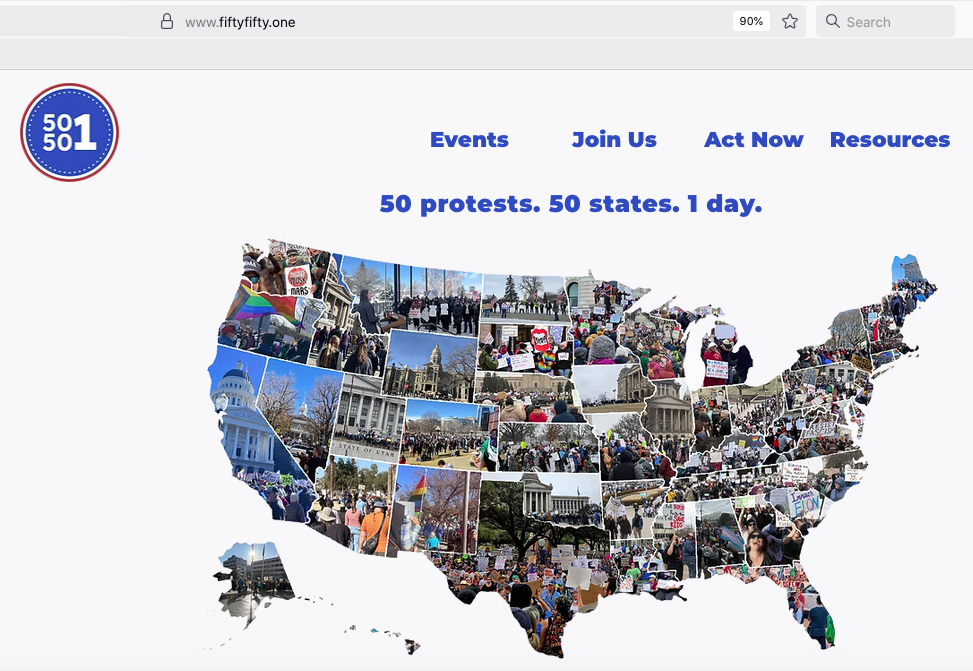 50501 No Kings Day Rallies October 18, 2025 events