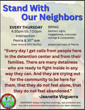 Featured Community Event: Thursday Vigils Protesting Aurora Detention Center event