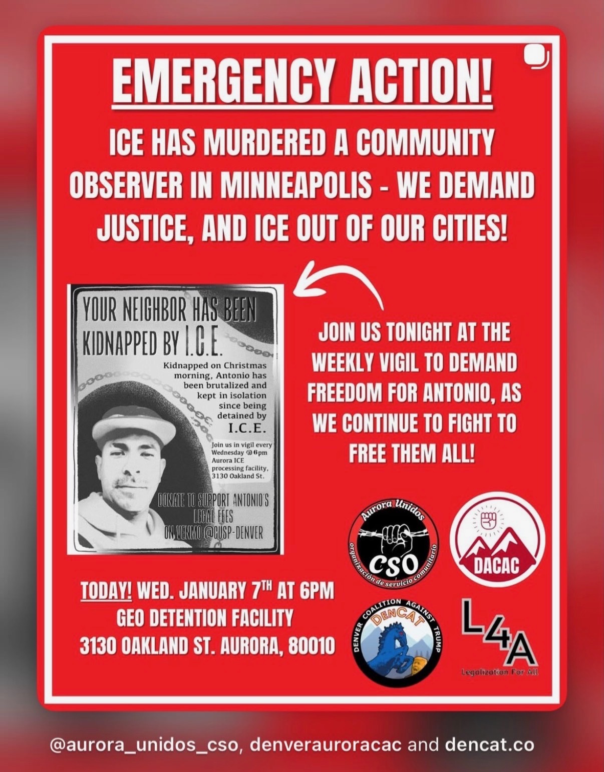 Featured Community Event: Aurora Unidos_CSO_January 7, 2026 event