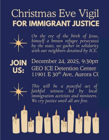 Featured Community Event: Christmas Eve Vigil for Immigrant Justice rally December 24, 2025 event